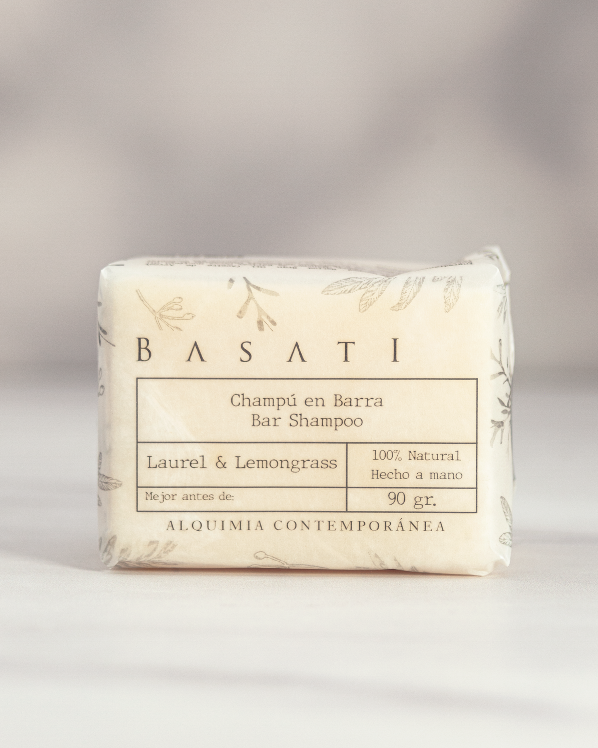Champú en Barra de Laurel y Lemongrass, 100g
