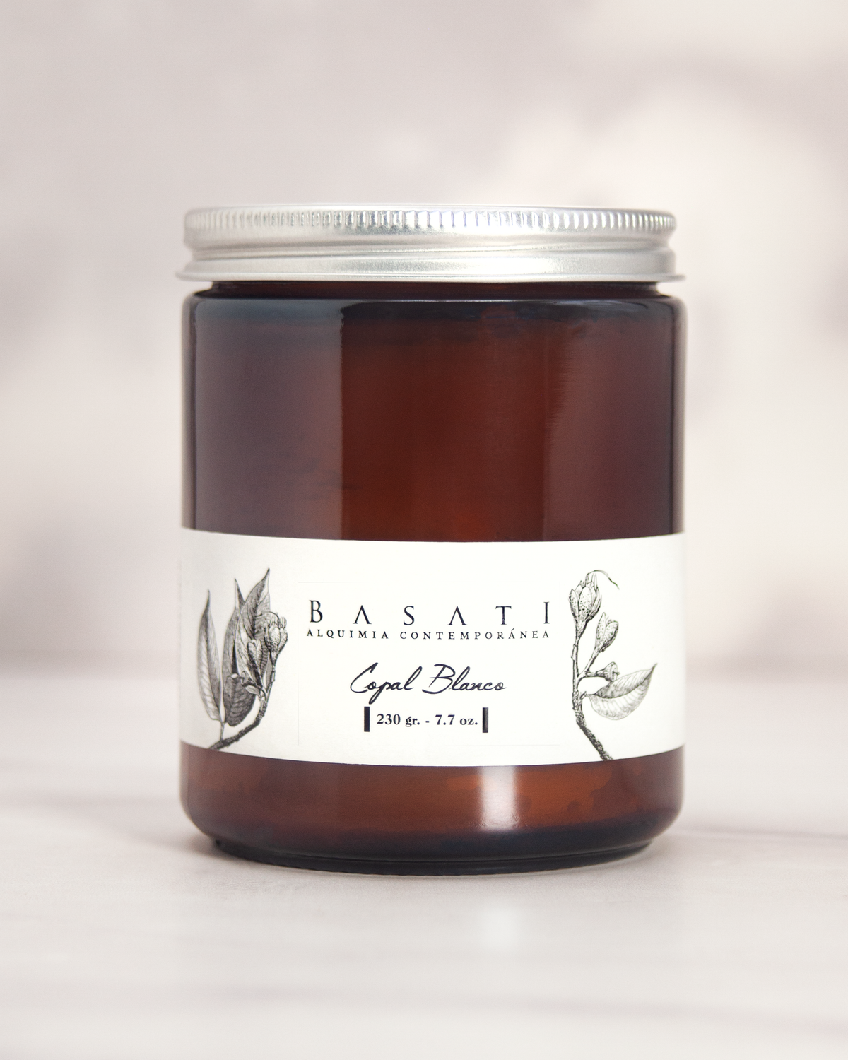 Vela Aromática Colección "Maderas Sagradas" Copal Blanco, 230g