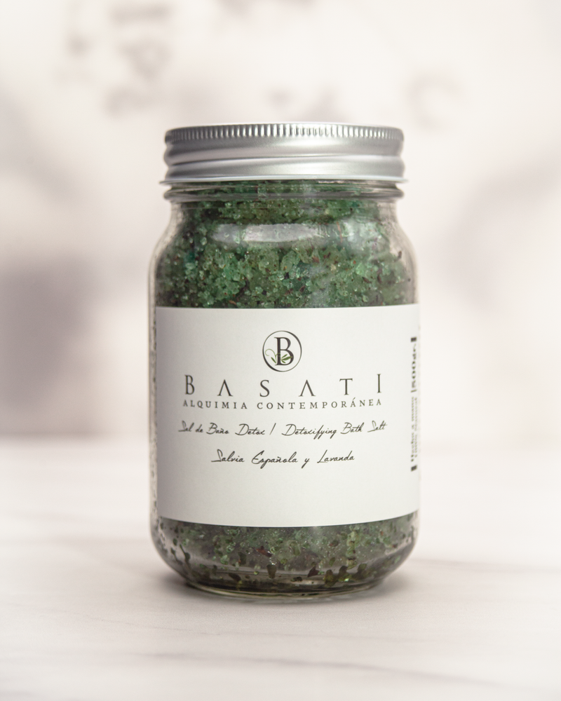Sal De Baño Detox Salvia Española con Lavanda, 500g